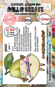 #1026 - A7 Stamp Set - Pear