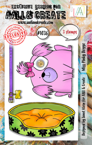 #1036 - A7 Stamp - Miss Pinky Doggo