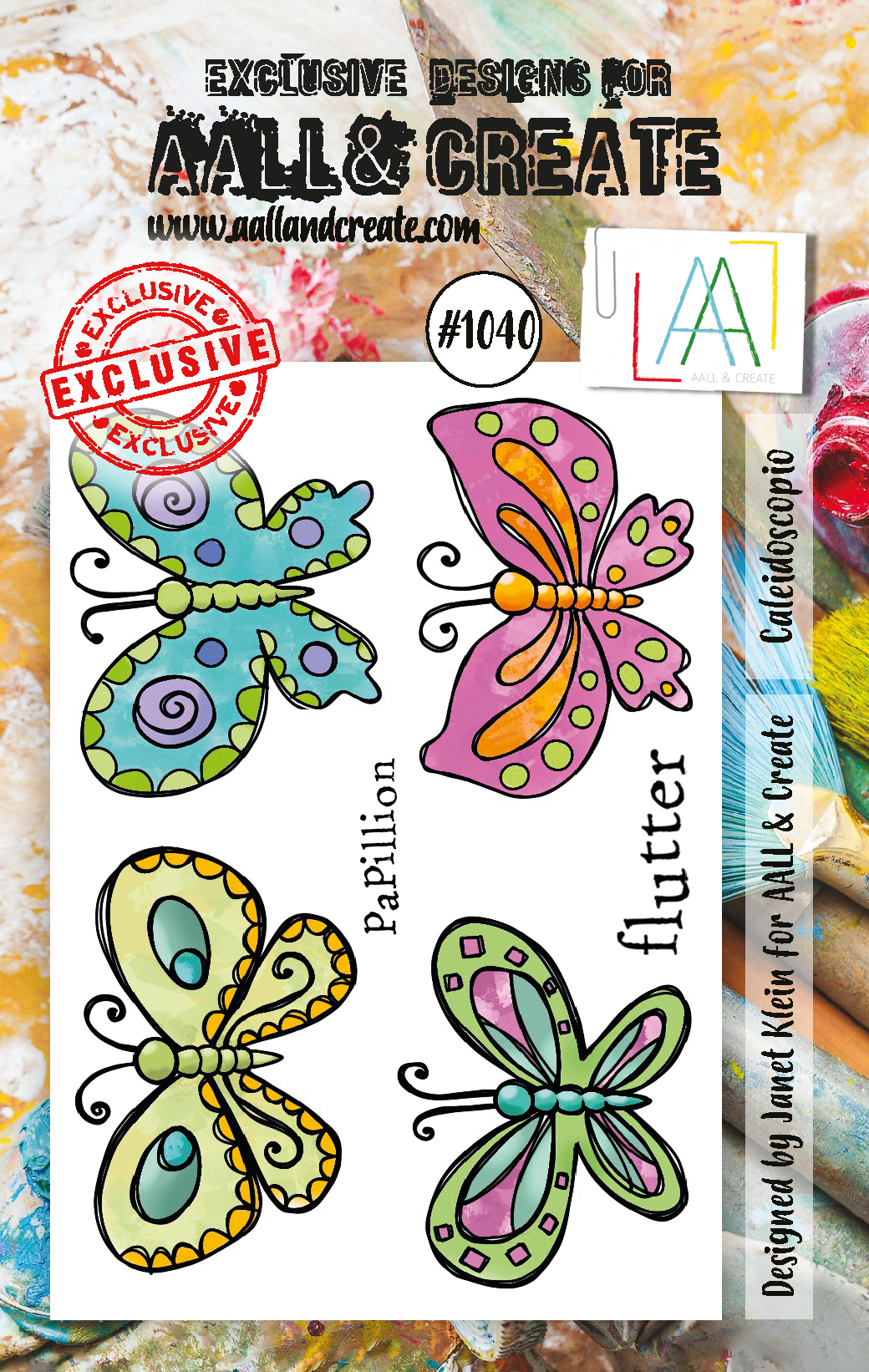 Aall & Create A6 Clear Stamp Set - Butterfly Effect, ALLTP990