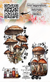 #1078 - A6 Stamp Set - Mycelium Potions