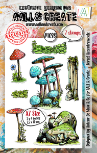 #1098 - A7 Stamp Set - Forest Accoutrements