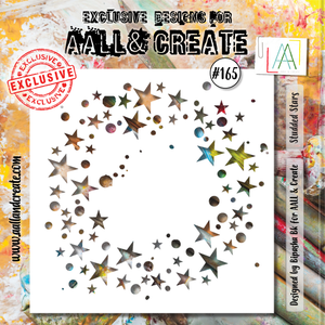 #165 - 6"x6" Stencil - Studded Stars