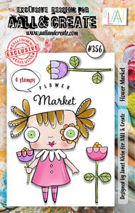 #356 - A7 Clear Stamp Set - Flower Market