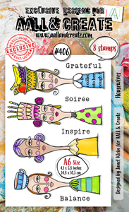 #406 - A6 Clear Stamp Set - Housewives