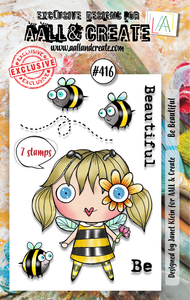 #416 - A7 Clear Stamp Set - Be Beautiful