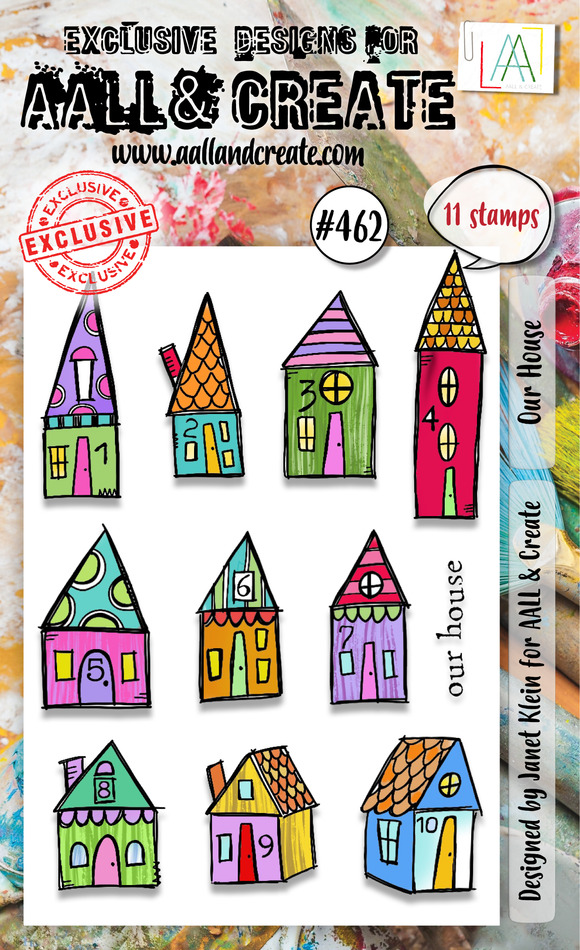 #462 - A6 Clear Stamp Set - Our House