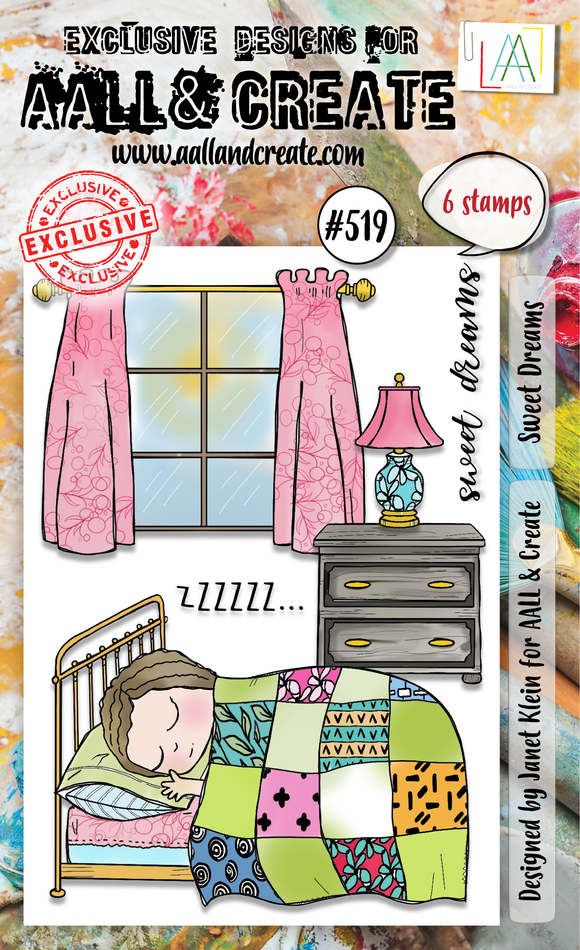 #519 - A6 Clear Stamp Set - Sweet Dreams