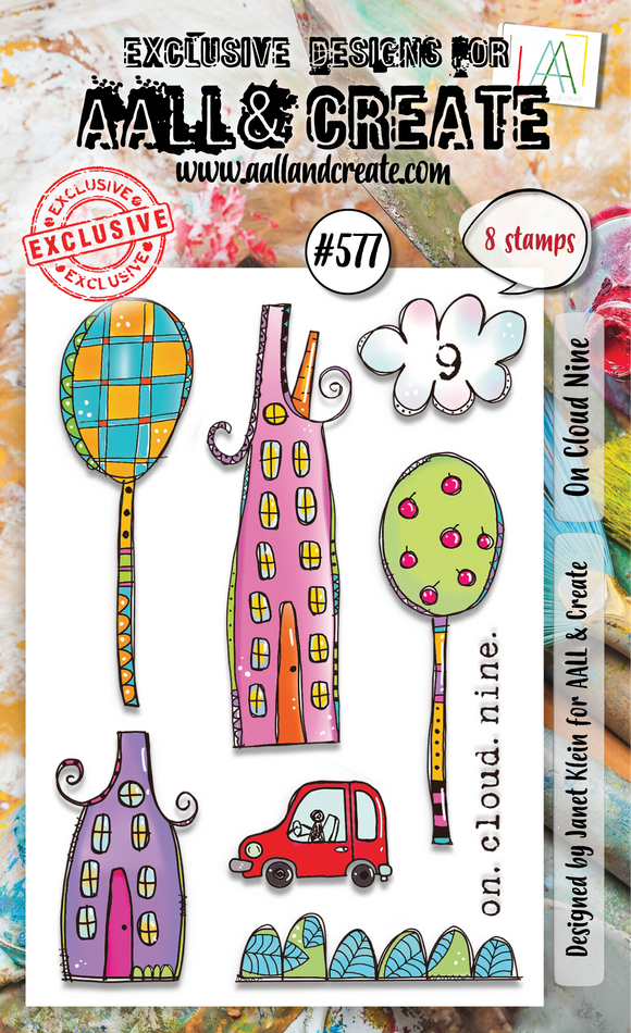 #577 - A6 Clear Stamp Set - On Cloud Nine