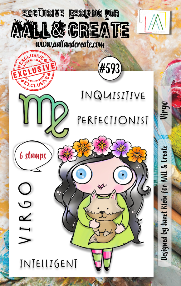 #593 - A7 Clear Stamp Set - Virgo