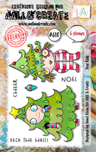 #610 - A7 Clear Stamp Set - Tree Kids