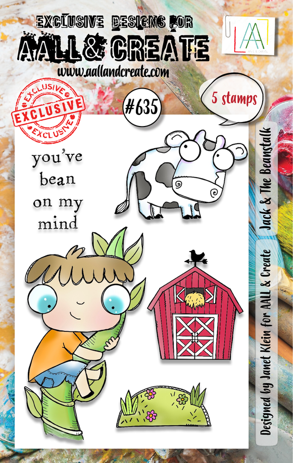 #635 - A7 Clear Stamp Set - Jack & The Beanstalk