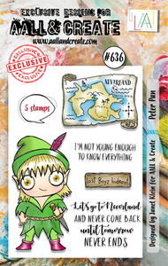 #636 - A7 Clear Stamp Set - Peter Pan