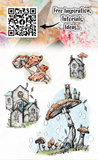 #798 - A6 Clear Stamp Set - Mushroom Cottage