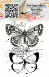 #826 - A7 Clear Stamp Set - Delicate Wings