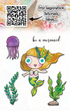 #852 - A7 Clear Stamp Set - Be A Mermaid