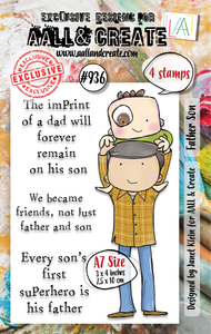 #936 - A7 Stamp Set - Father Son