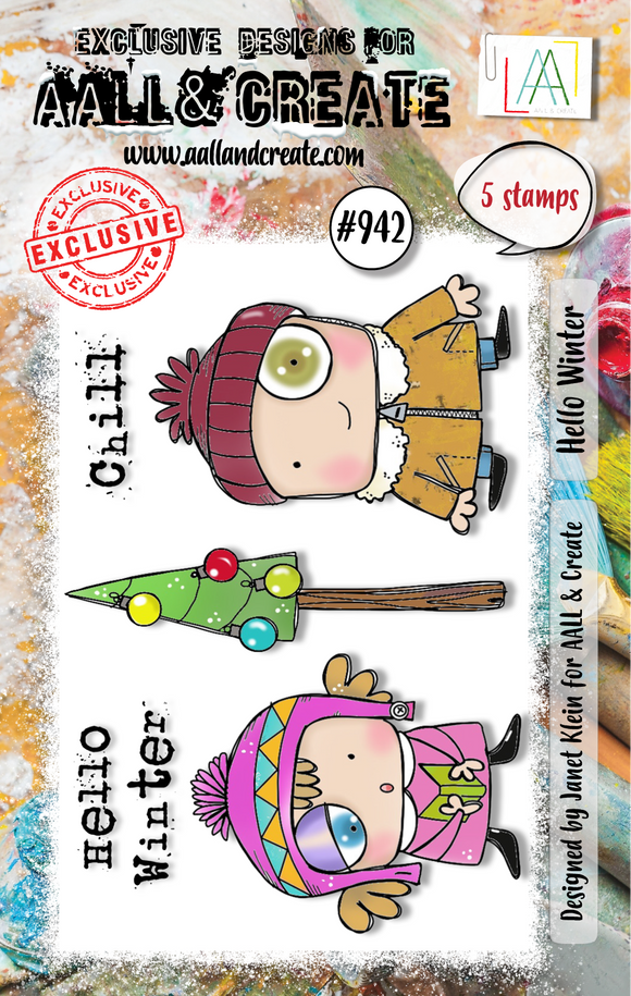 #942 - A7 Stamp Set - Hello Winter