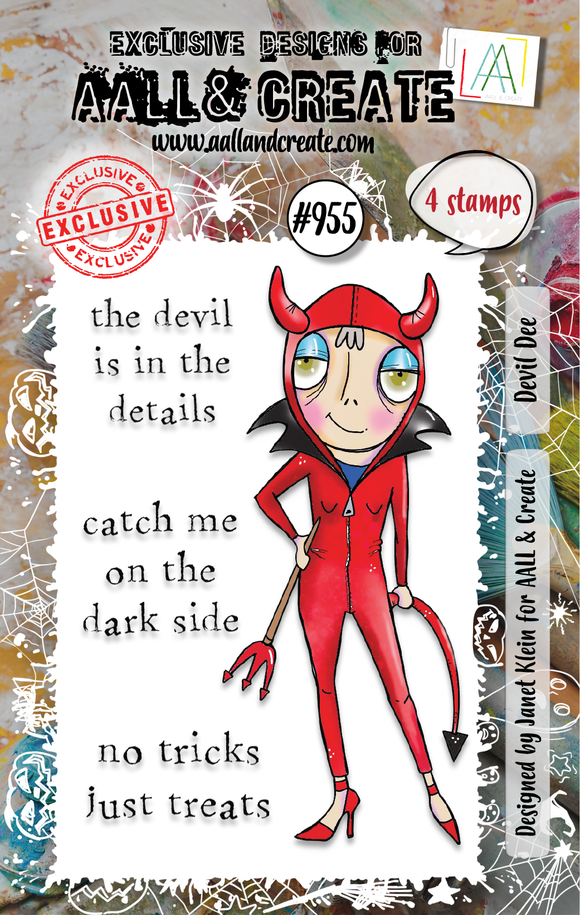 #955 - A7 Stamp Set - Devil Dee