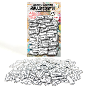 #9 - Ephemera Die-Cuts - Tiny Words White