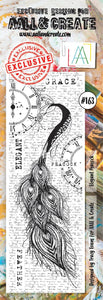 #163 - Border Stamp Set - Elegant Peacock - AALL & Create Wholesale - stamp