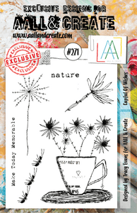 #271 - A5 Clear Stamp Set - Cupful Of Wishes - AALL & Create Wholesale - stamp