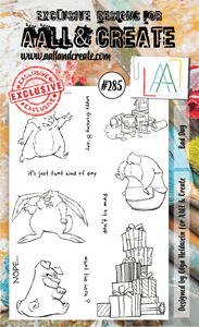 #285 - A6 Clear Stamp Set - Bad Day - AALL & Create Wholesale - stamp