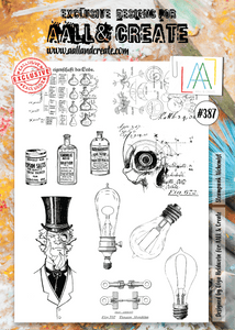 #387 - Clear Stamp Set - Steampunk Alchemist - AALL & Create Wholesale - stamp