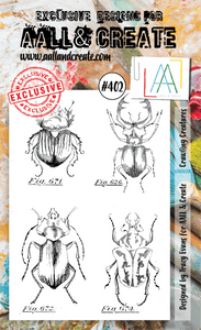 #402 - A6 Clear Stamp Set - Crawling Creatures - AALL & Create Wholesale - stamp