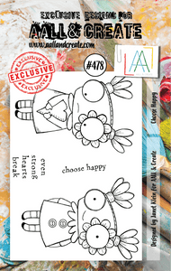 #478 - A7 Clear Stamp Set - Choose Happy - AALL & Create Wholesale - stamp