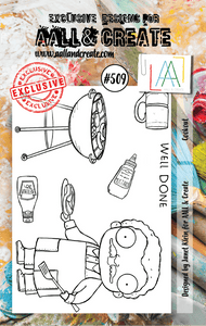 #509 - A7 Clear Stamp Set - Cookout - AALL & Create Wholesale - stamp