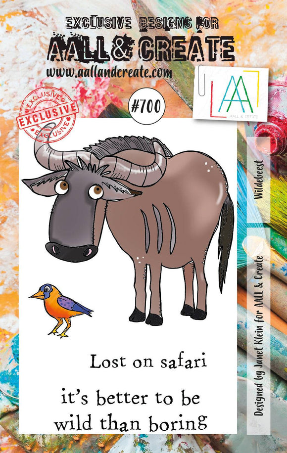 #700 - A7 Clear Stamp Set - Wildebeest - AALL & Create Wholesale - stamp