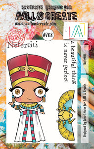 #708 - A7 Clear Stamp Set - Nefertiti - AALL & Create Wholesale - stamp