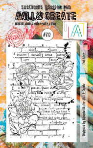 #712 - A7 Clear Stamp Set - Feel Alive - AALL & Create Wholesale - stamp