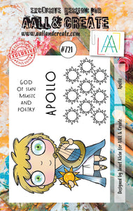 #721 - A7 Clear Stamp Set - Apollo - AALL & Create Wholesale - stamp