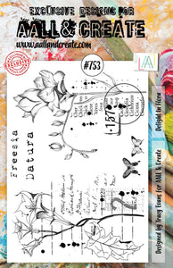 #753 - A5 Clear Stamp Set - Delight In Flora - AALL & Create Wholesale - stamp