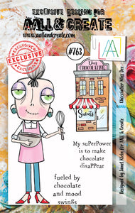 #763 - A7 Clear Stamp Set - Chocolatier Dee - AALL & Create Wholesale - stamp