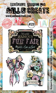 #829 - A6 Clear Stamp Set - Magic Of the Fair - AALL & Create Wholesale - stamp