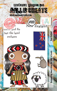 #889 - A7 Clear Stamp Set - New Zealand - AALL & Create Wholesale - stamp