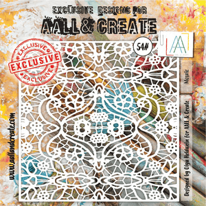 #54 - 6"x6" Stencil - Mosaic - AALL & Create Wholesale - stencil