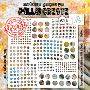 #21 - 6"x6" Stencil - Rhythms - AALL & Create Wholesale - stencil